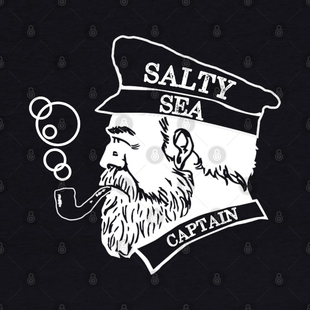 Salty Sea Captain T-Shirt by Contentarama